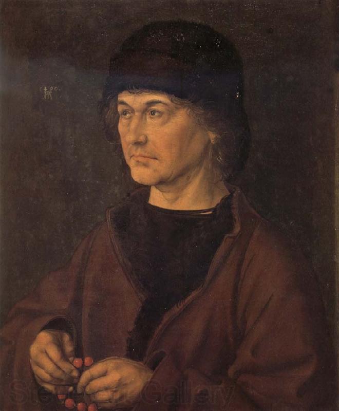 Albrecht Durer Albrech Durer the Elder with Rosary Germany oil painting art
